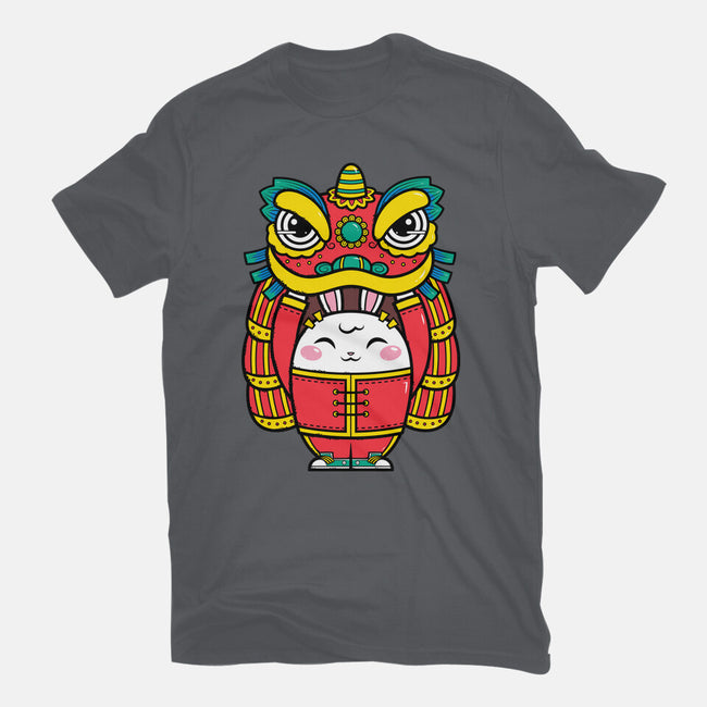 Lion Dance Bunny-mens heavyweight tee-krisren28