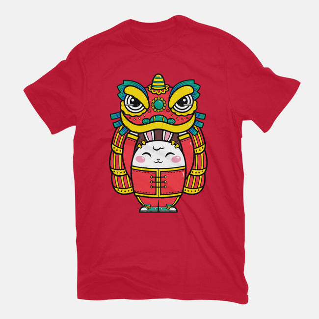 Lion Dance Bunny-mens basic tee-krisren28