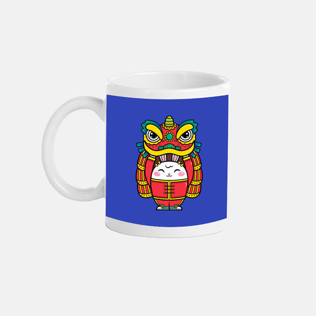 Lion Dance Bunny-none mug drinkware-krisren28