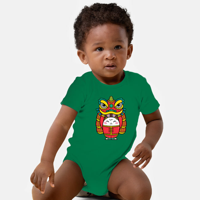 Lion Dance Bunny-baby basic onesie-krisren28