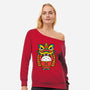 Lion Dance Bunny-womens off shoulder sweatshirt-krisren28