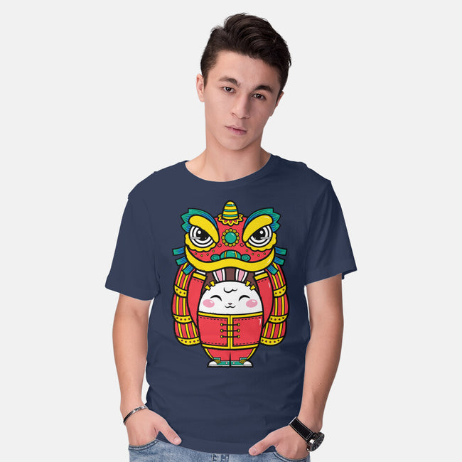 Lion Dance Bunny-mens basic tee-krisren28