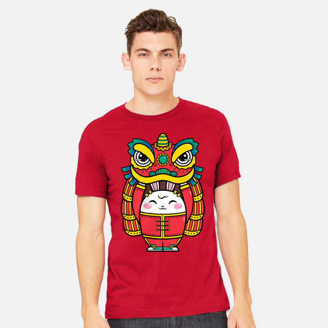 Lion Dance Bunny-mens heavyweight tee-krisren28