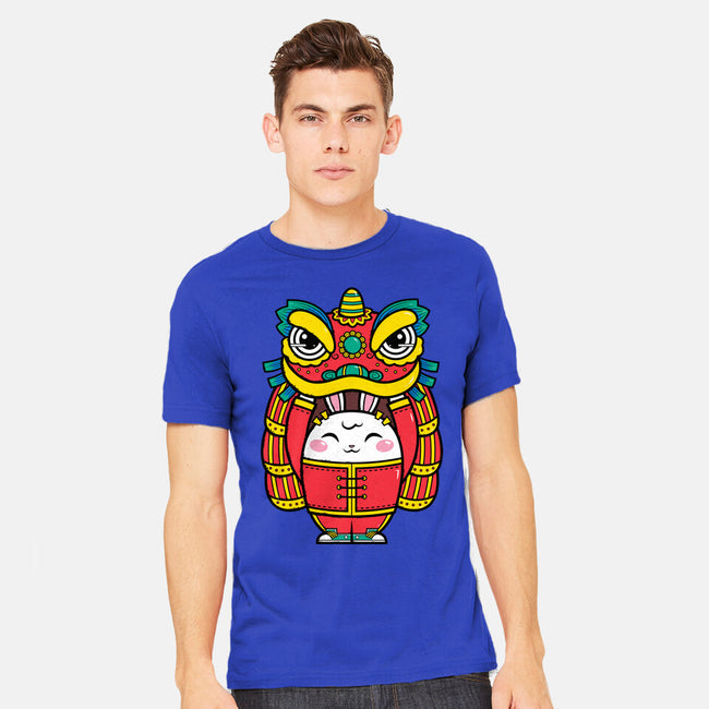 Lion Dance Bunny-mens heavyweight tee-krisren28