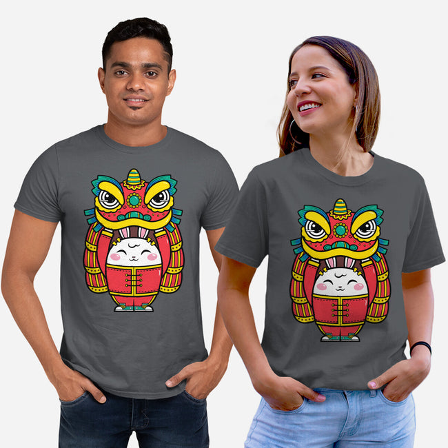 Lion Dance Bunny-unisex basic tee-krisren28