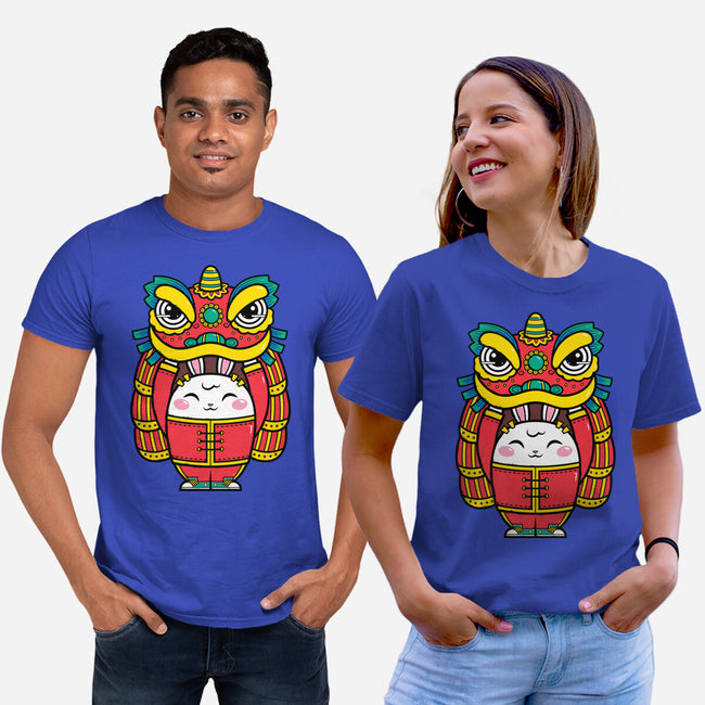 Lion Dance Bunny-unisex basic tee-krisren28