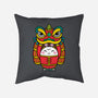 Lion Dance Bunny-none removable cover w insert throw pillow-krisren28