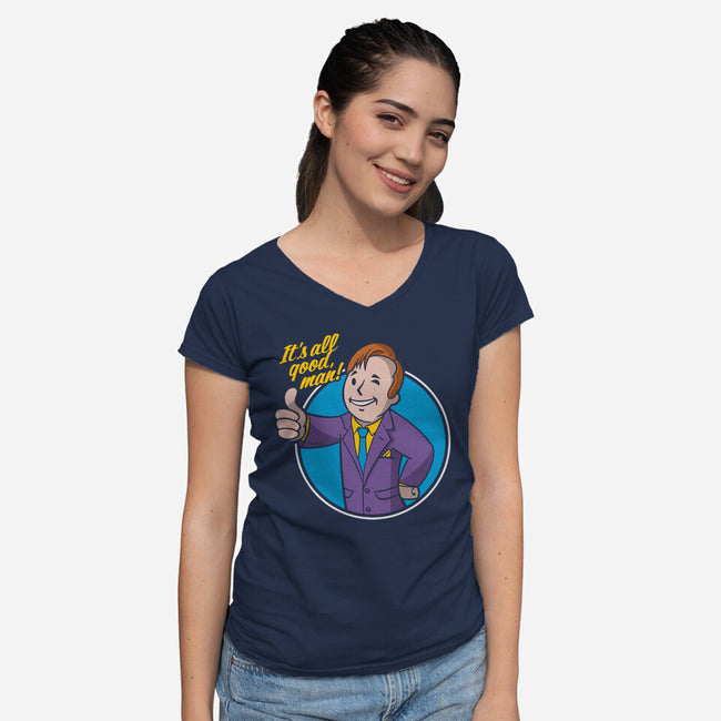 Lawyer Boy-womens v-neck tee-Getsousa!