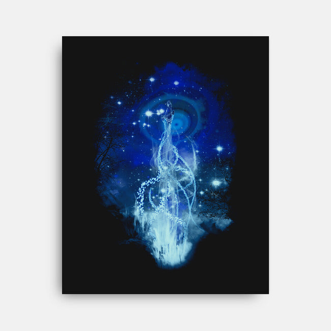 Dancing With Fireflies-none stretched canvas-kharmazero