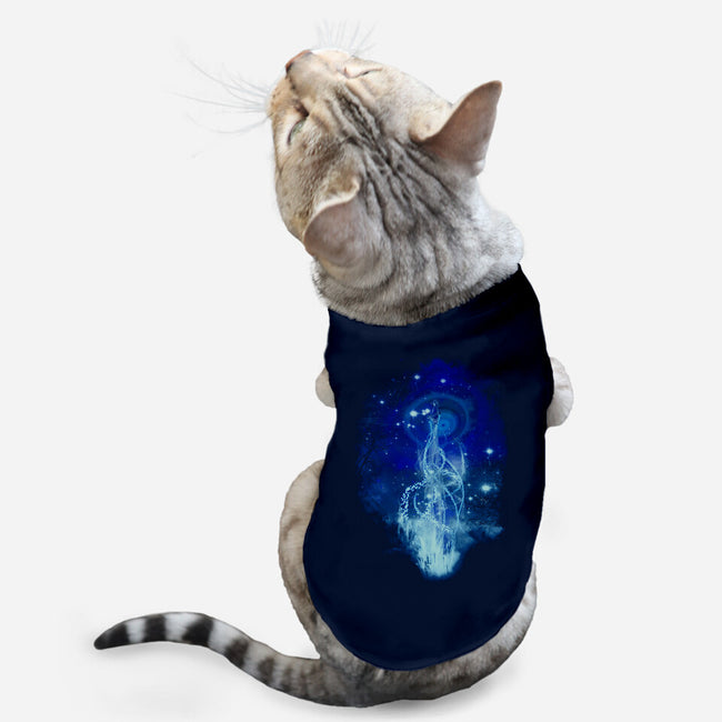 Dancing With Fireflies-cat basic pet tank-kharmazero