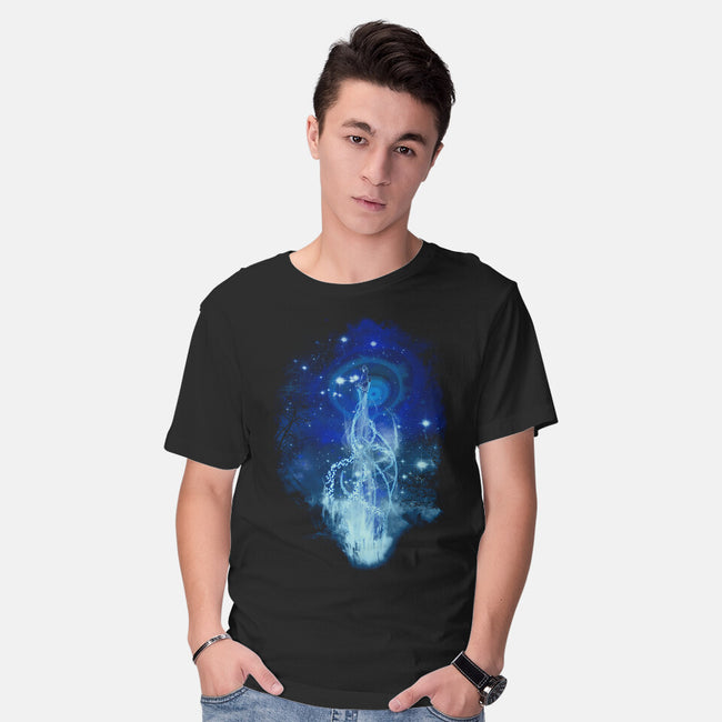 Dancing With Fireflies-mens basic tee-kharmazero