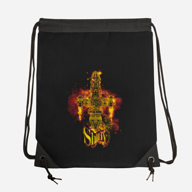 Shiniest Space Ship-none drawstring bag-kharmazero