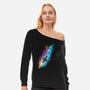 The Shiny Smuggler-womens off shoulder sweatshirt-kharmazero