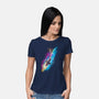 The Shiny Smuggler-womens basic tee-kharmazero