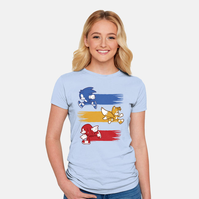 Runners-womens fitted tee-Andriu