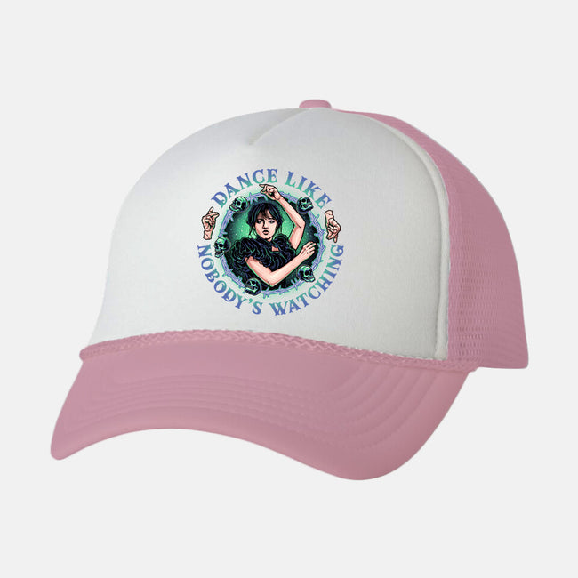 Dance Like Nobody's Watching-unisex trucker hat-momma_gorilla