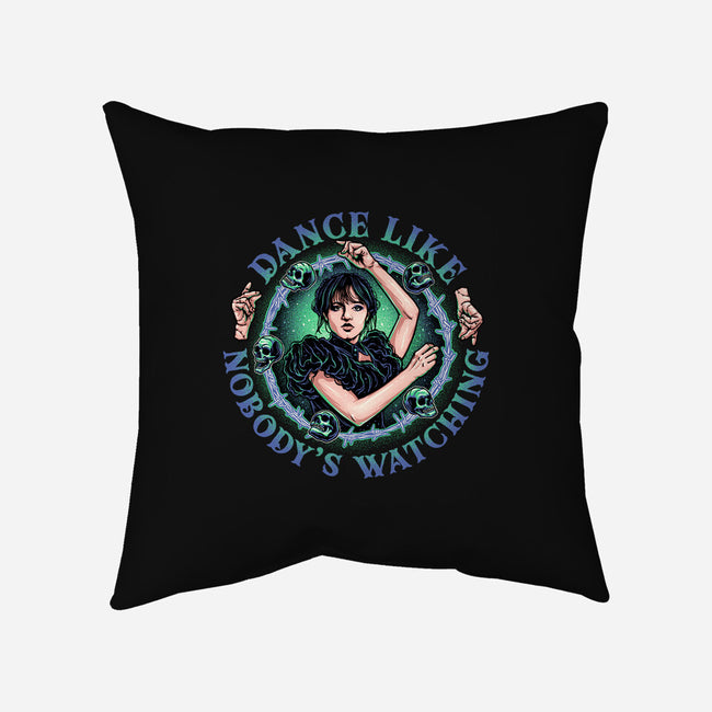 Dance Like Nobody's Watching-none removable cover w insert throw pillow-momma_gorilla