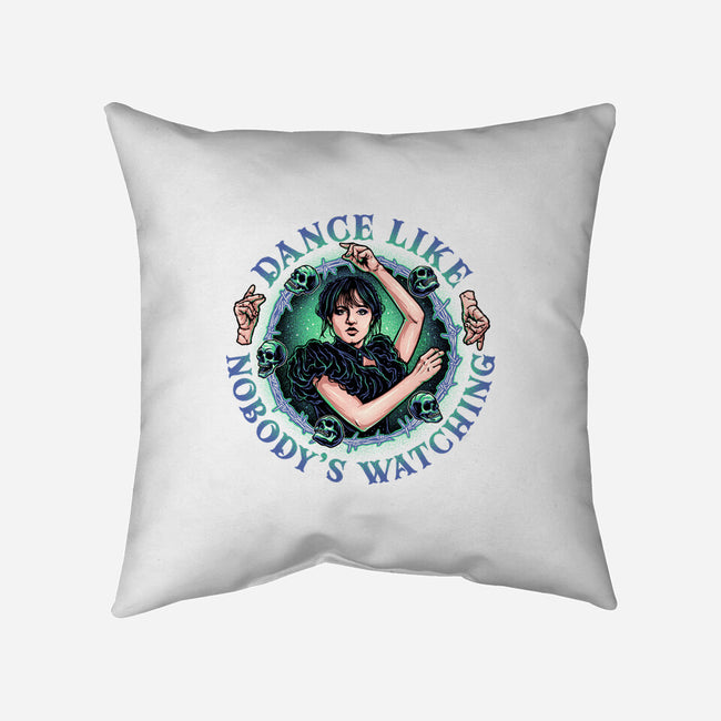 Dance Like Nobody's Watching-none removable cover w insert throw pillow-momma_gorilla