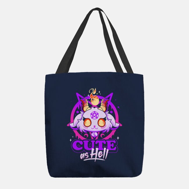 Cutest Little Devil-none basic tote bag-Snouleaf
