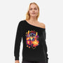 Loco Experiment-womens off shoulder sweatshirt-Snouleaf