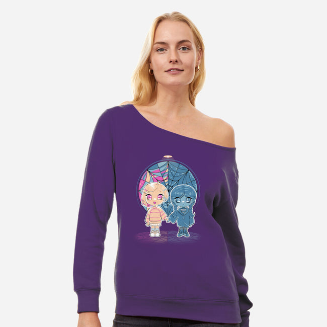 Best Roomie Ever-womens off shoulder sweatshirt-naomori
