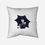 Gothic Girl-none removable cover throw pillow-Jackson Lester
