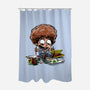 Bob's Early Paintings-none polyester shower curtain-zascanauta