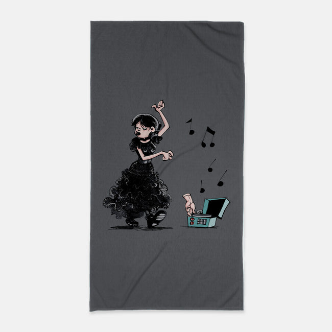 On Wednesday We Dance-none beach towel-zascanauta