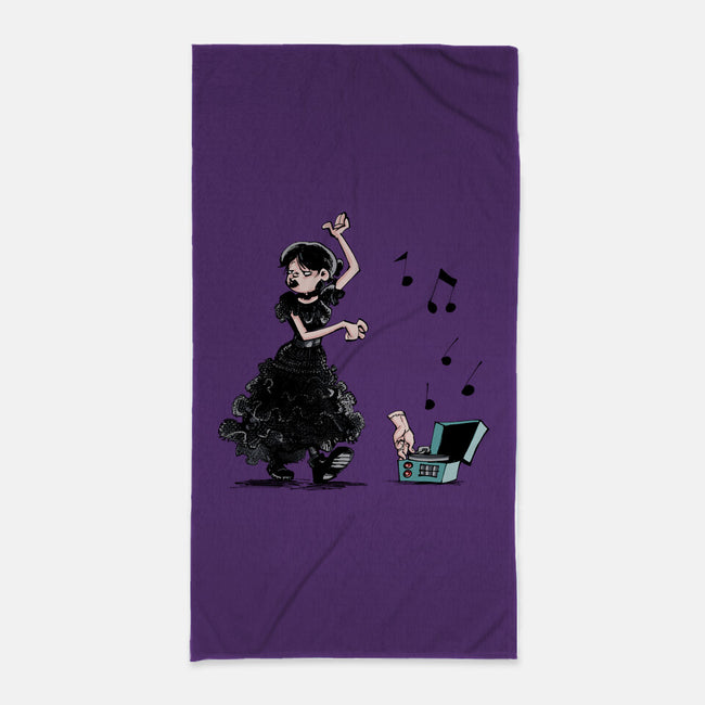 On Wednesday We Dance-none beach towel-zascanauta