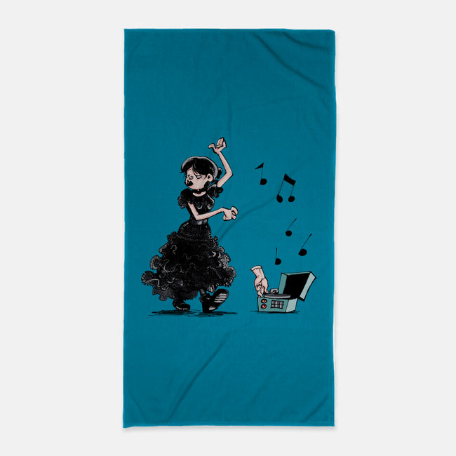 On Wednesday We Dance-none beach towel-zascanauta