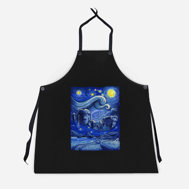 Starry Paradise-unisex kitchen apron-daobiwan