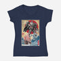Megatron In Japan-womens v-neck tee-DrMonekers
