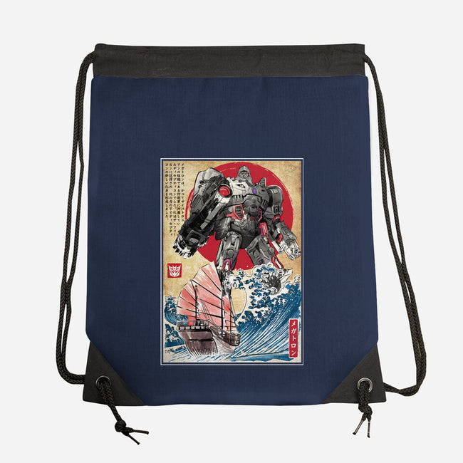 Megatron In Japan-none drawstring bag-DrMonekers