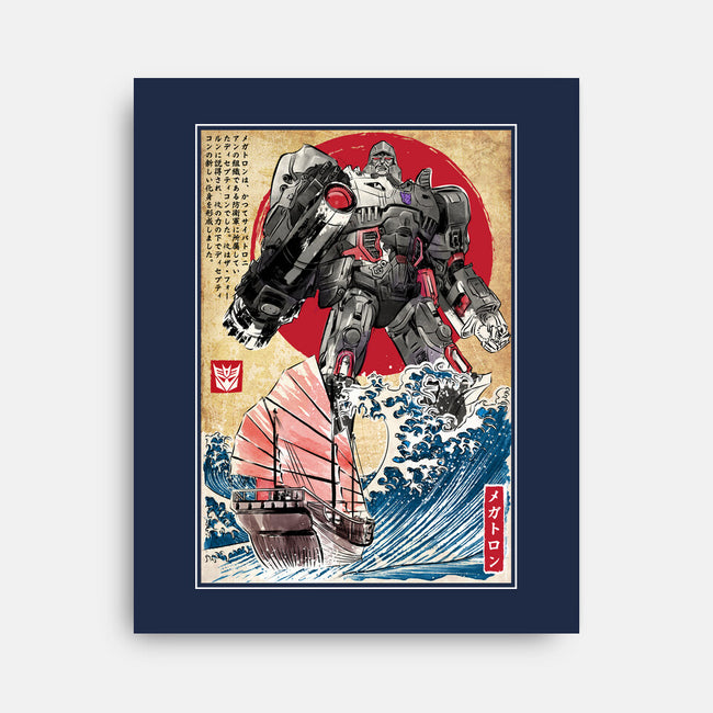 Megatron In Japan-none stretched canvas-DrMonekers