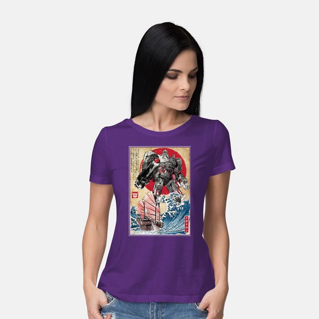 Megatron In Japan-womens basic tee-DrMonekers