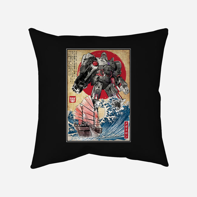 Megatron In Japan-none removable cover throw pillow-DrMonekers