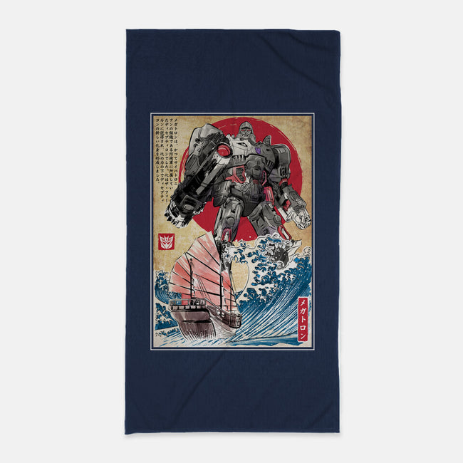 Megatron In Japan-none beach towel-DrMonekers