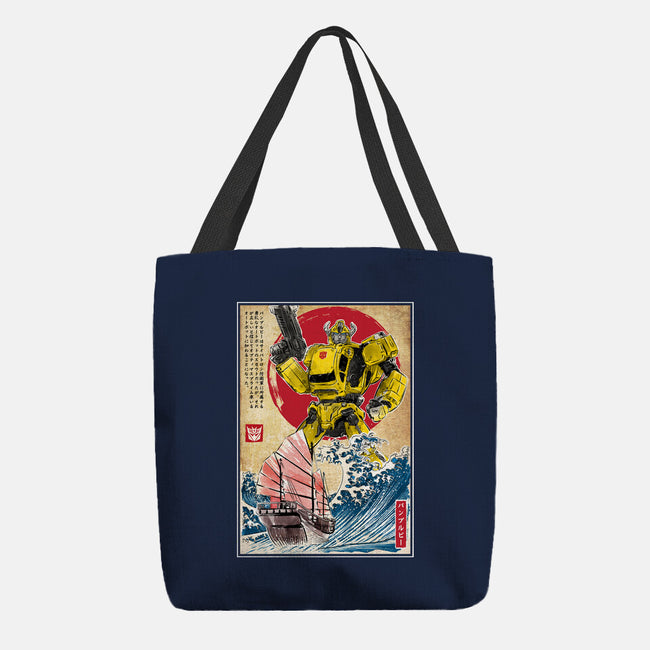 Bumblebee In Japan-none basic tote bag-DrMonekers