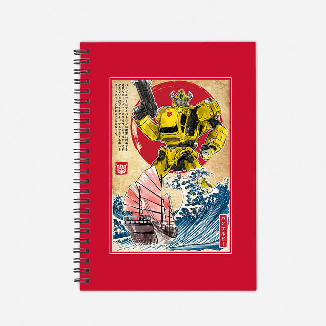 Bumblebee In Japan-none dot grid notebook-DrMonekers
