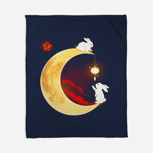 Year Of The Rabbit-none fleece blanket-Vallina84