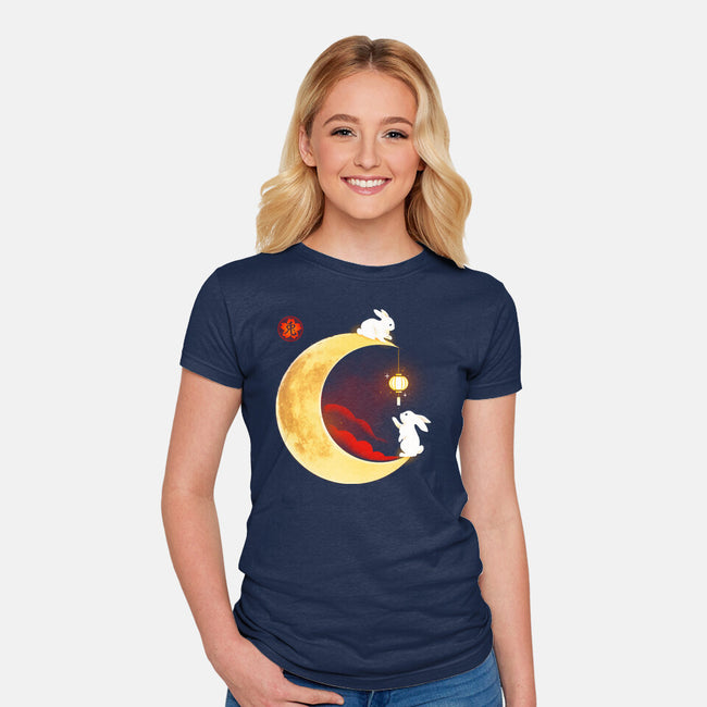 Year Of The Rabbit-womens fitted tee-Vallina84