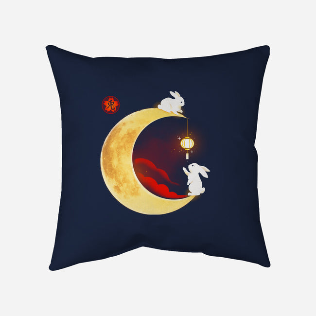 Year Of The Rabbit-none removable cover throw pillow-Vallina84