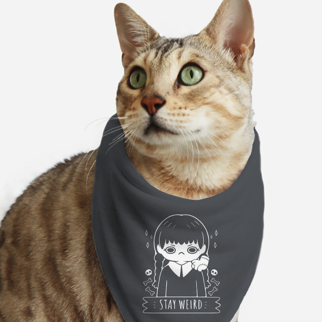 Stay Weird-cat bandana pet collar-xMorfina