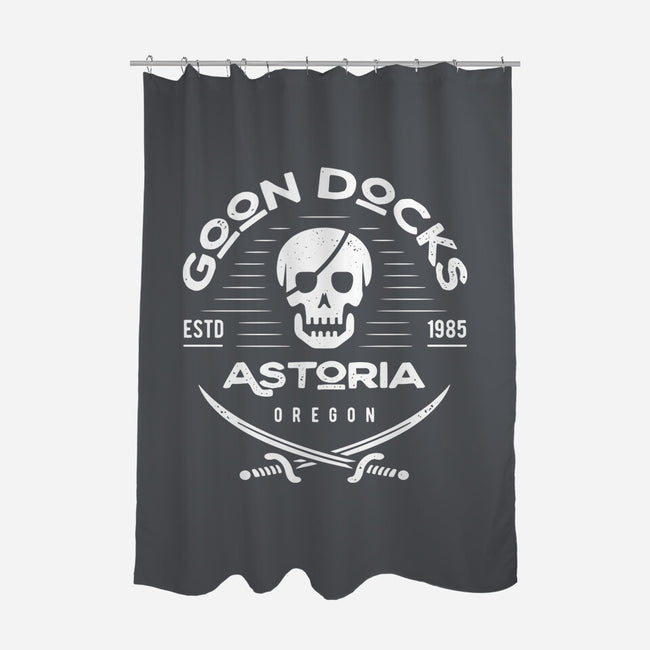 Goon Docks Emblem-none polyester shower curtain-Logozaste