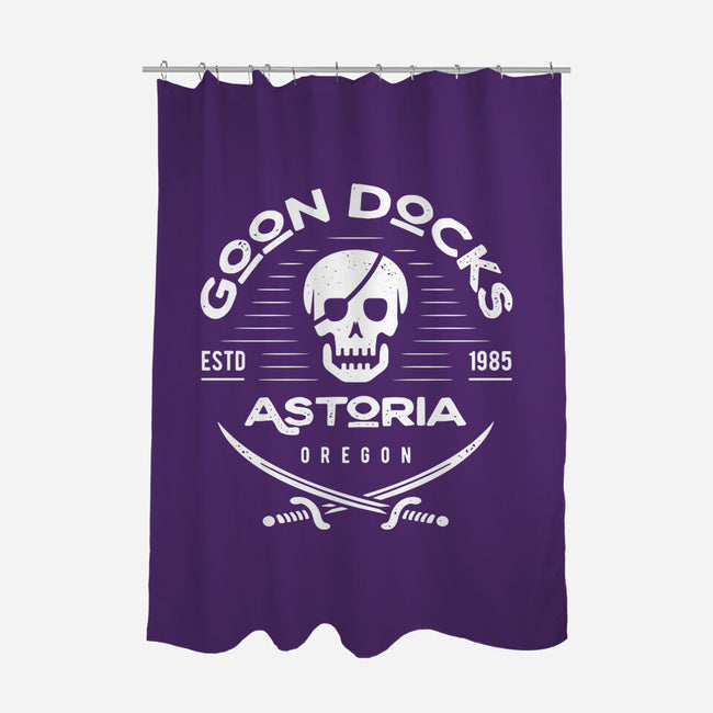 Goon Docks Emblem-none polyester shower curtain-Logozaste
