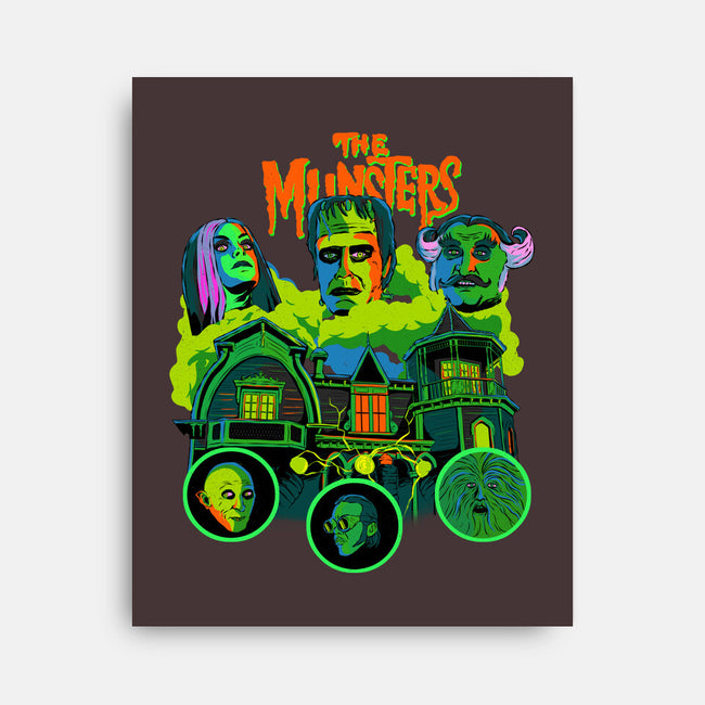 The Munsters-none stretched canvas-The Brothers Co.