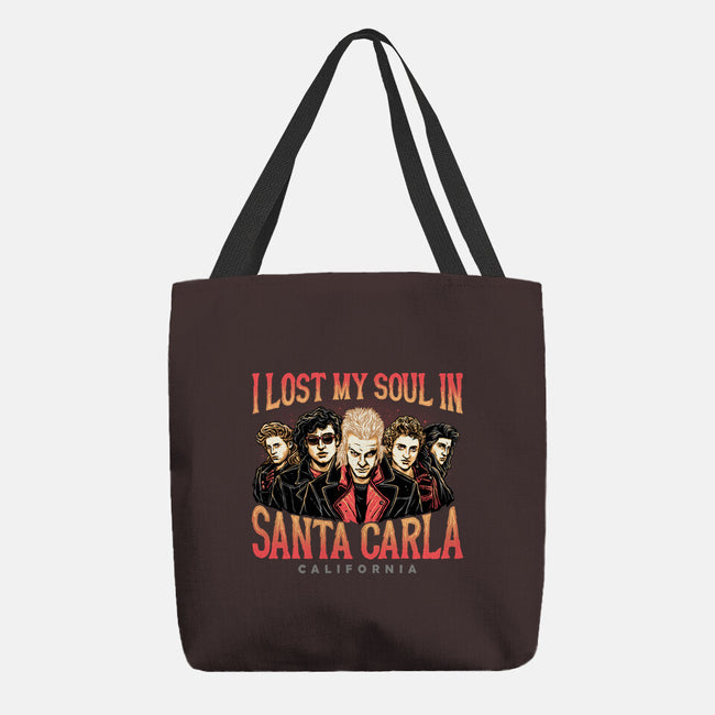 Santa Carla California-none basic tote bag-momma_gorilla