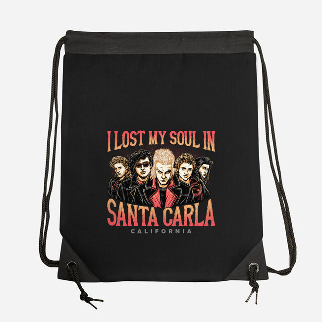Santa Carla California-none drawstring bag-momma_gorilla