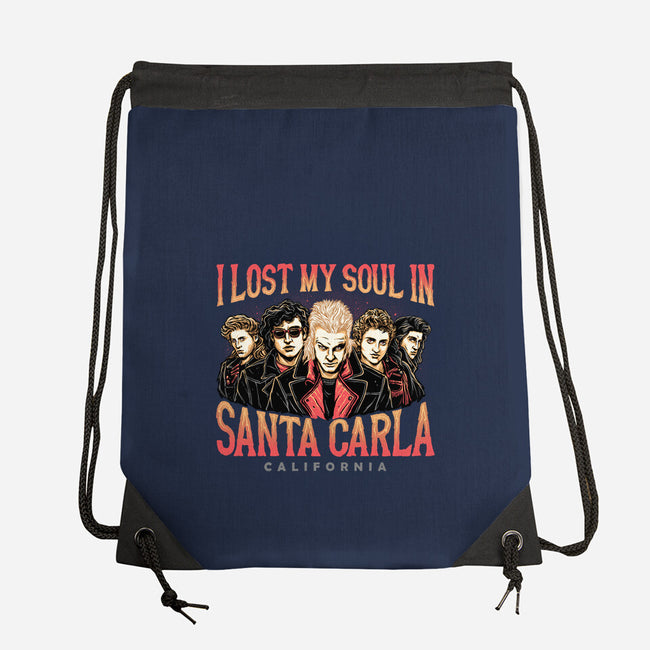 Santa Carla California-none drawstring bag-momma_gorilla