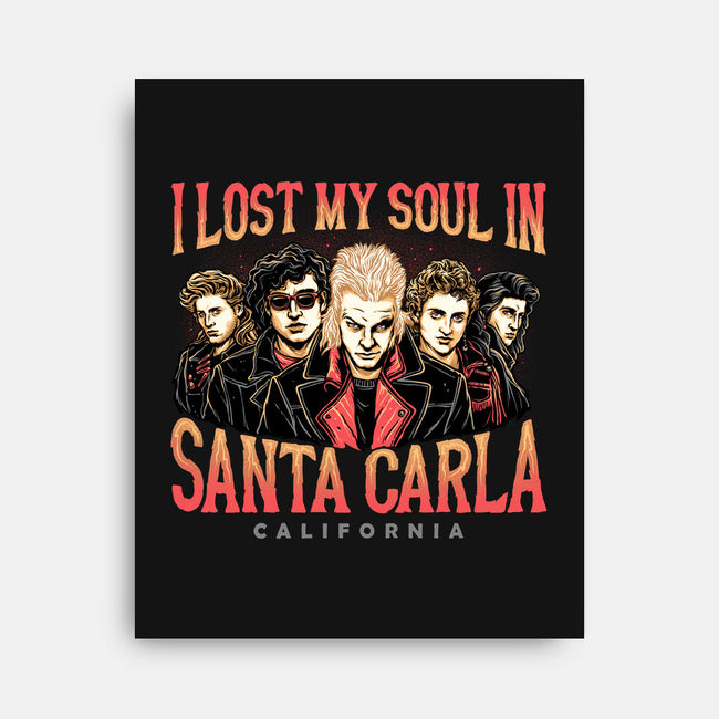 Santa Carla California-none stretched canvas-momma_gorilla